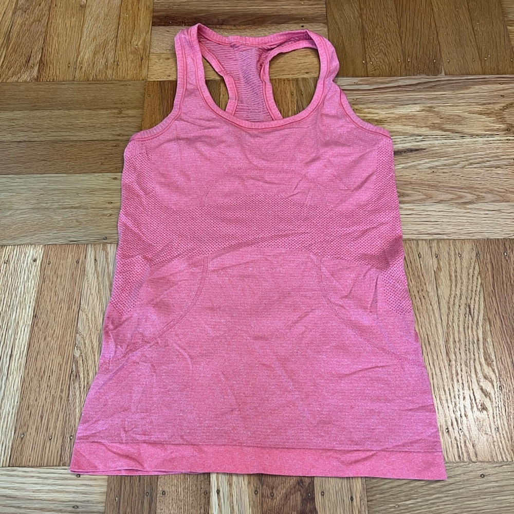 Lululemon Swiftly Tech Racerback Coral Pink Tank